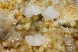 Keokuk Quartz Geode with Calcite & Pyrite Crystals - Missouri #144771-3